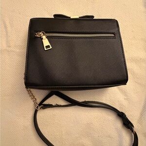 Miztique Black Crossbody Bag with Chain Strap